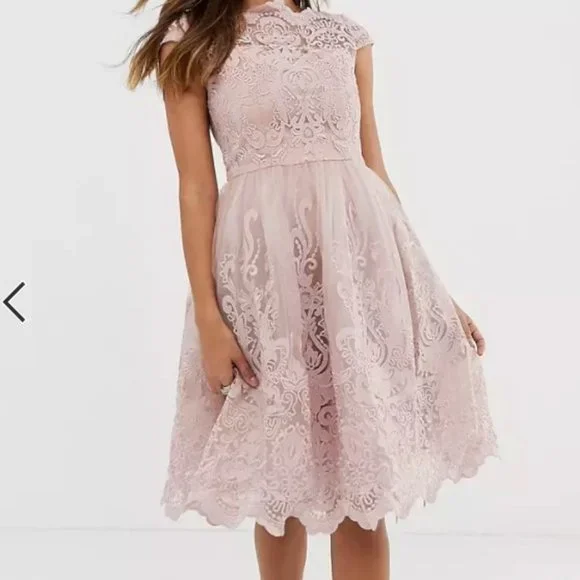 chinese dress ladies Ivonne D ID1209 Fitted Lace Applique Formal Long Dress – The Dress Outlet main image 1
